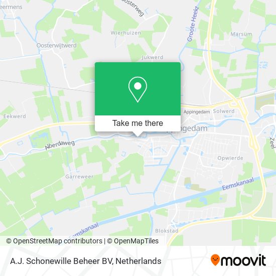 A.J. Schonewille Beheer BV map