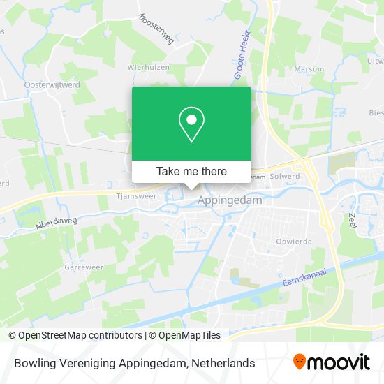 Bowling Vereniging Appingedam map