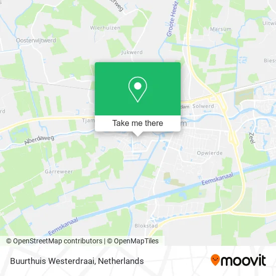 Buurthuis Westerdraai map