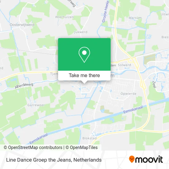 Line Dance Groep the Jeans map