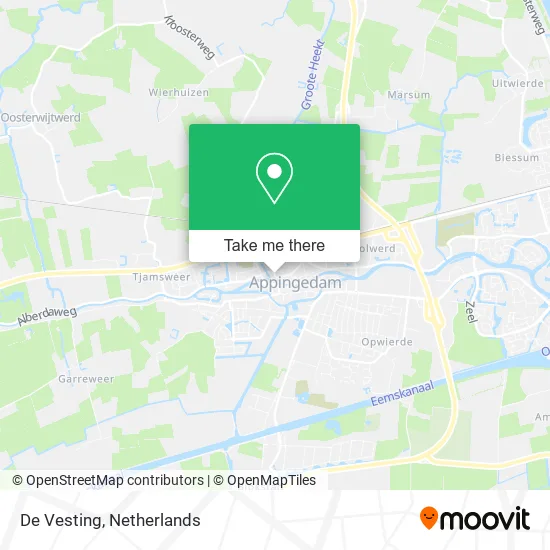 De Vesting map