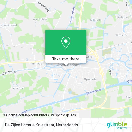 De Zijlen Locatie Kniestraat Karte