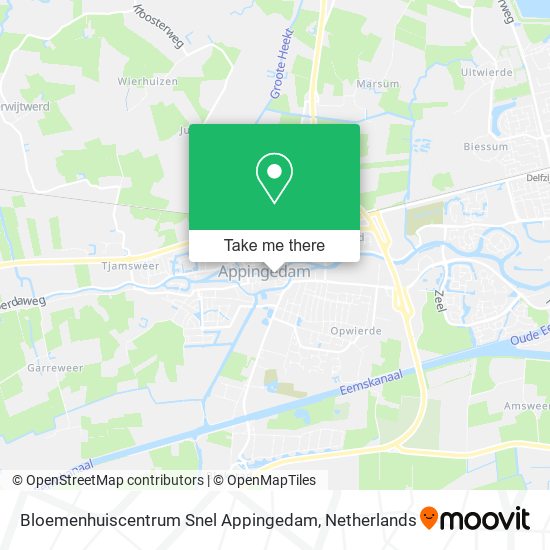 Bloemenhuiscentrum Snel Appingedam Karte