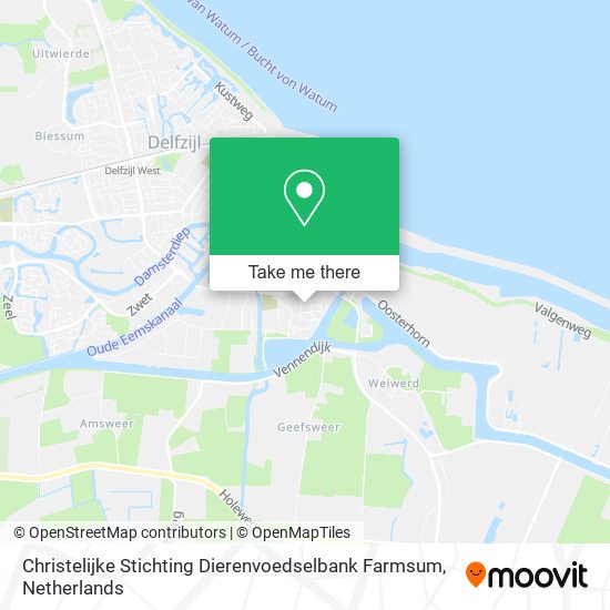 Christelijke Stichting Dierenvoedselbank Farmsum map