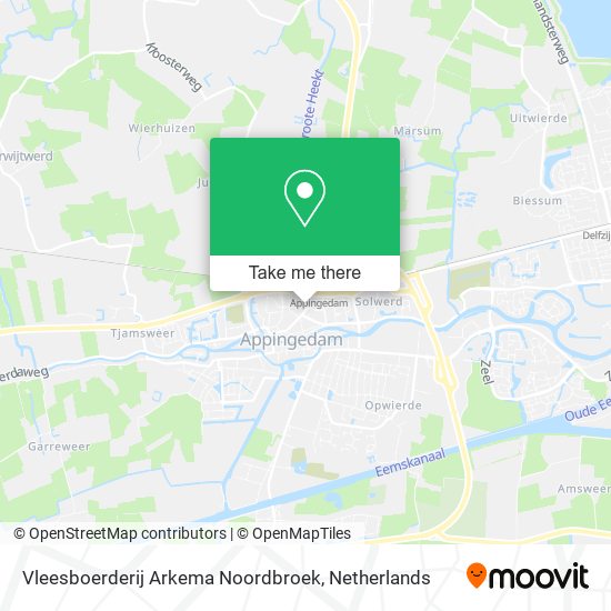 Vleesboerderij Arkema Noordbroek map