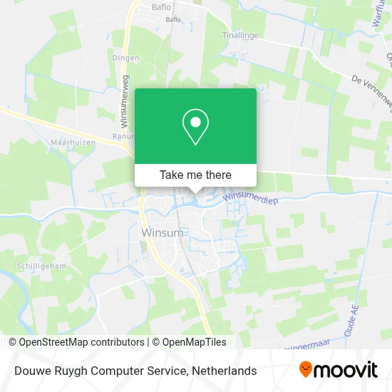 Douwe Ruygh Computer Service map