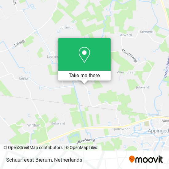 Schuurfeest Bierum map
