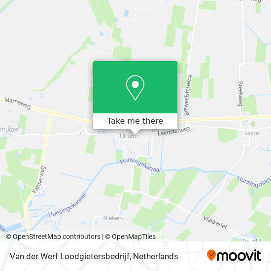 Van der Werf Loodgietersbedrijf map