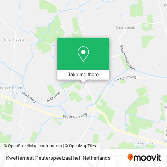 Kwetternest Peuterspeelzaal het Karte