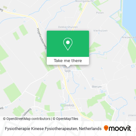 Fysiotherapie Kinese Fysiotherapeuten map