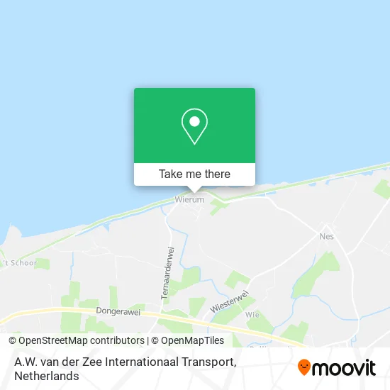 A.W. van der Zee Internationaal Transport map