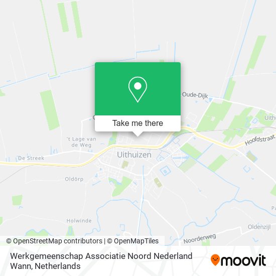 Werkgemeenschap Associatie Noord Nederland Wann map