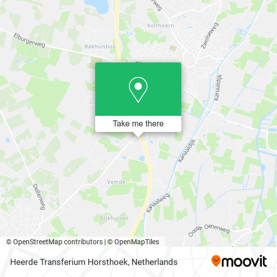 Heerde Transferium Horsthoek map
