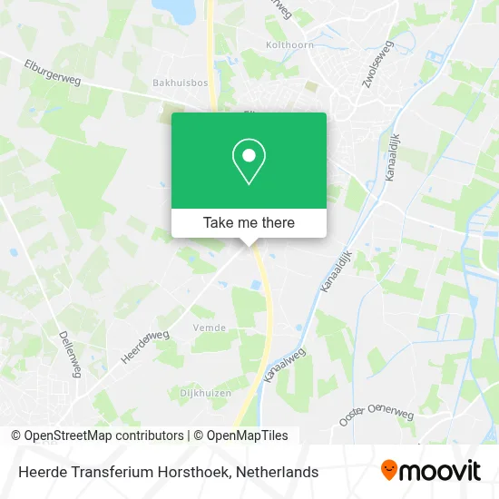 Heerde Transferium Horsthoek map