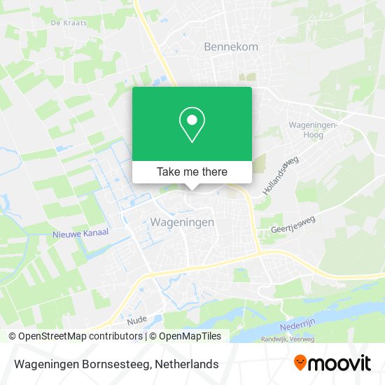 Wageningen Bornsesteeg map