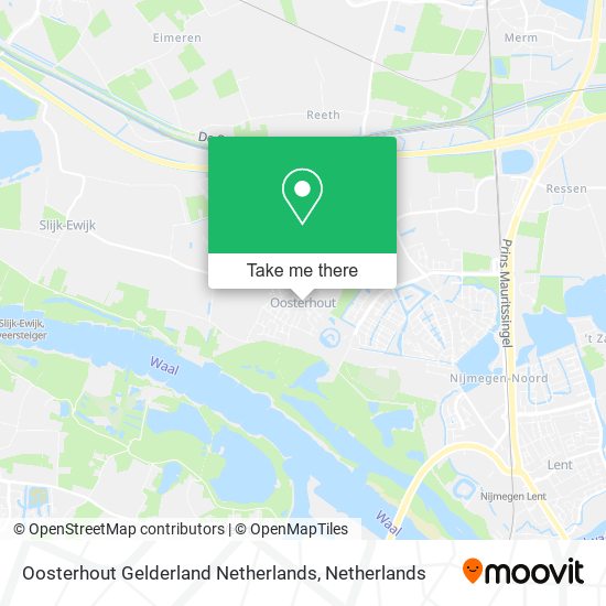 Oosterhout Gelderland Netherlands map