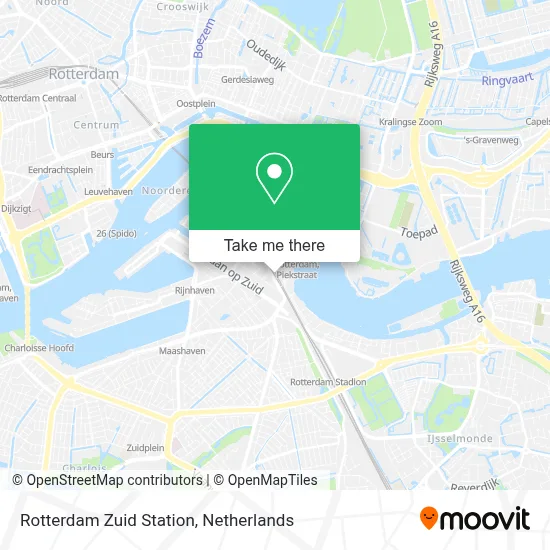 Rotterdam Zuid Station map