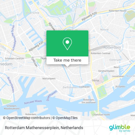 Rotterdam Mathenesserplein map