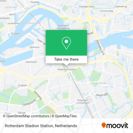 Rotterdam Stadion Station map