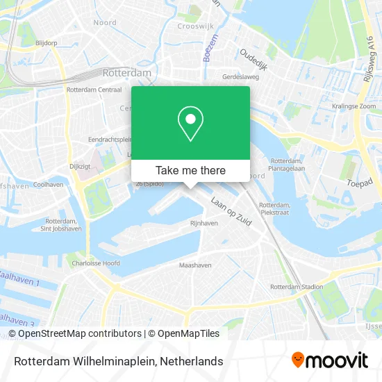 Rotterdam Wilhelminaplein Karte
