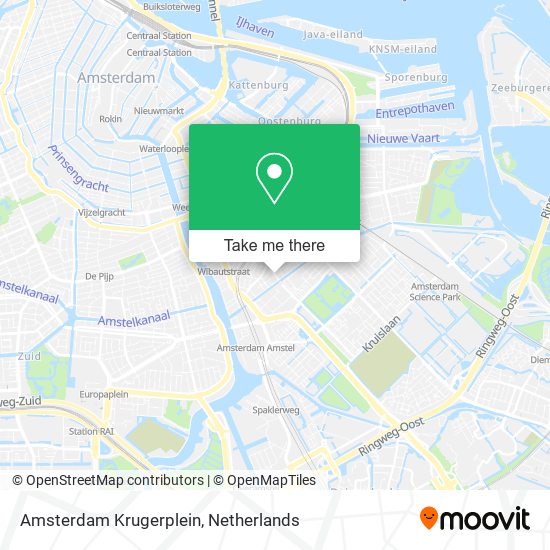 Amsterdam Krugerplein map