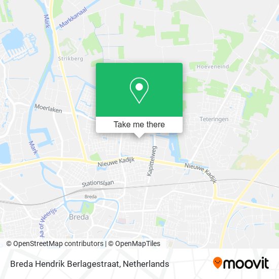 Breda Hendrik Berlagestraat map