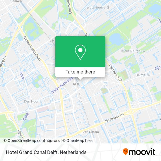 Hotel Grand Canal Delft map