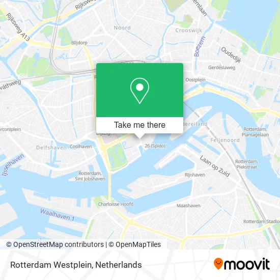 Rotterdam Westplein map