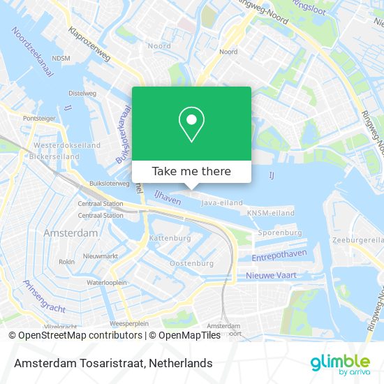 Amsterdam Tosaristraat map