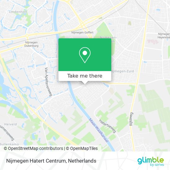 Nijmegen Hatert Centrum Karte