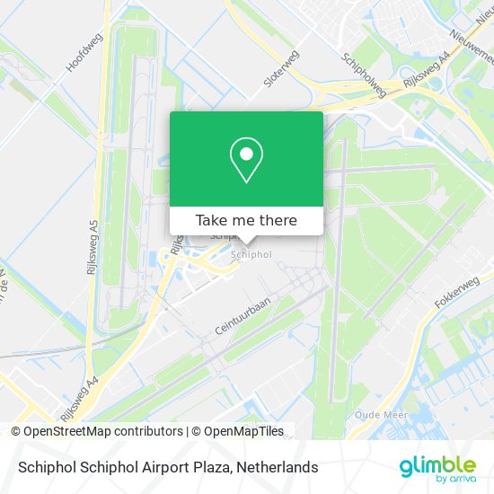 Schiphol Schiphol Airport Plaza map