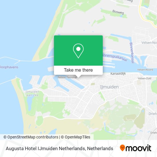Augusta Hotel IJmuiden Netherlands map