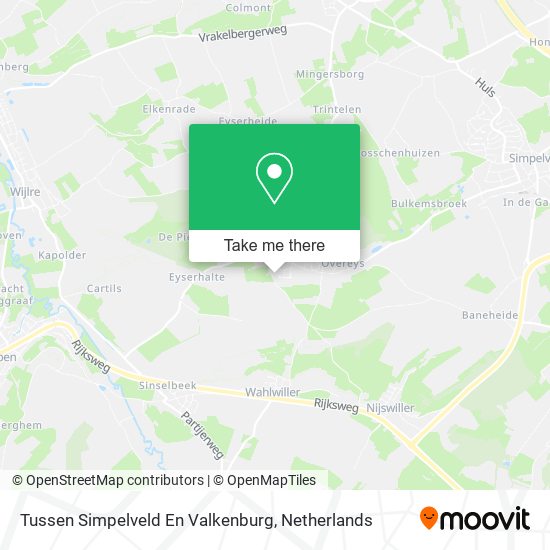 Tussen Simpelveld En Valkenburg map