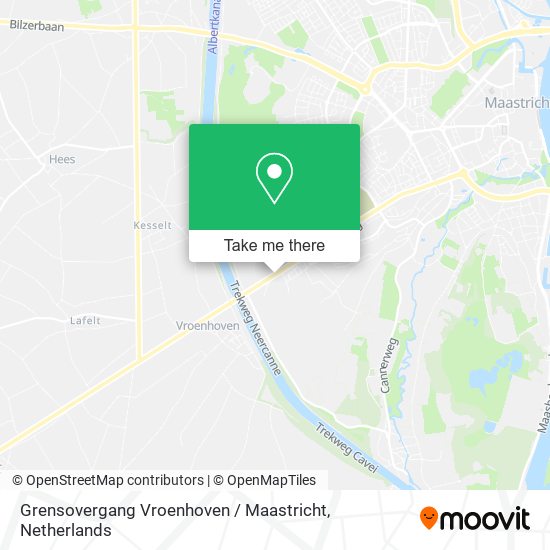 Grensovergang Vroenhoven / Maastricht Karte
