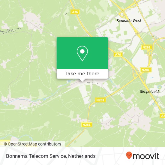 Bonnema Telecom Service map