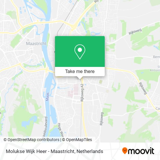 Molukse Wijk Heer - Maastricht map