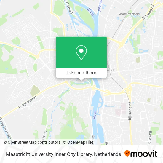 Maastricht University Inner City Library map