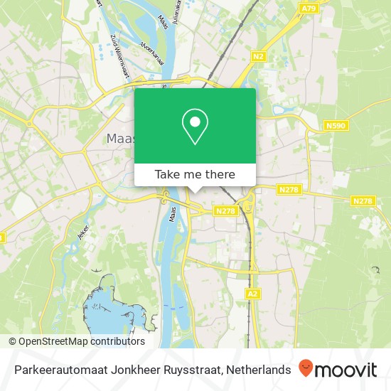 Parkeerautomaat Jonkheer Ruysstraat Karte