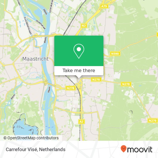 Carrefour Visé map