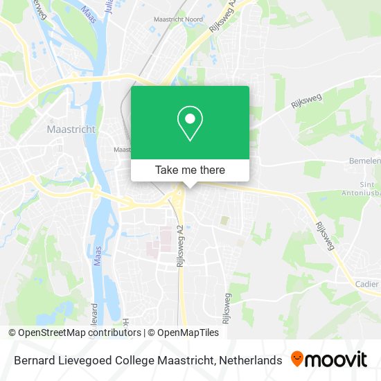 Bernard Lievegoed College Maastricht Karte