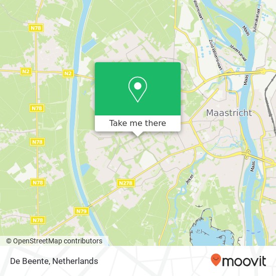 De Beente map