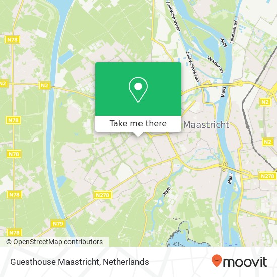 Guesthouse Maastricht Karte