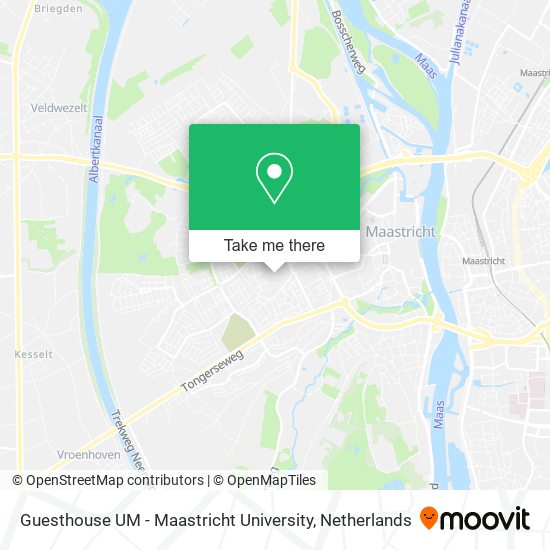 Guesthouse UM - Maastricht University Karte