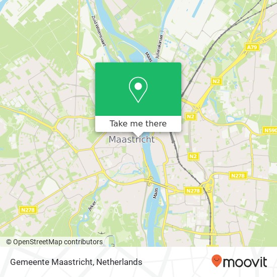 Gemeente Maastricht map