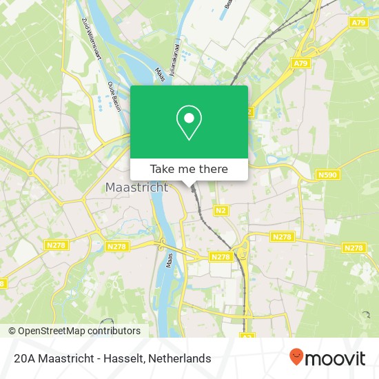 20A Maastricht - Hasselt map