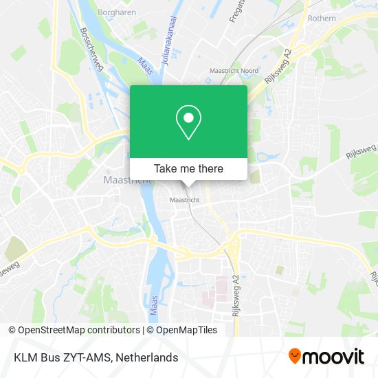 KLM Bus ZYT-AMS Karte