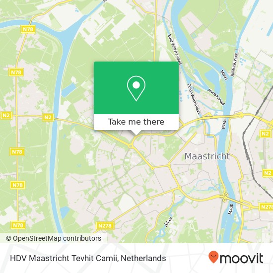 HDV Maastricht Tevhit Camii map