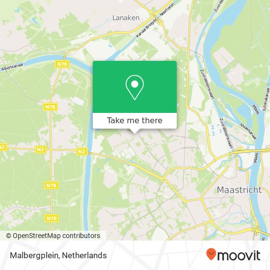 Malbergplein map