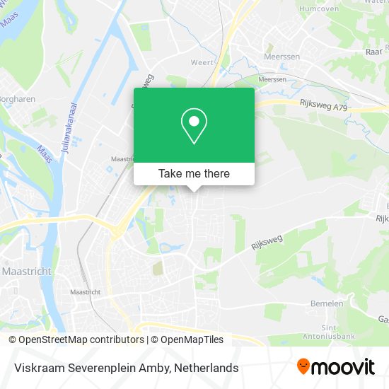 Viskraam Severenplein Amby map