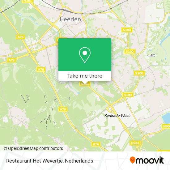 Restaurant Het Wevertje map
